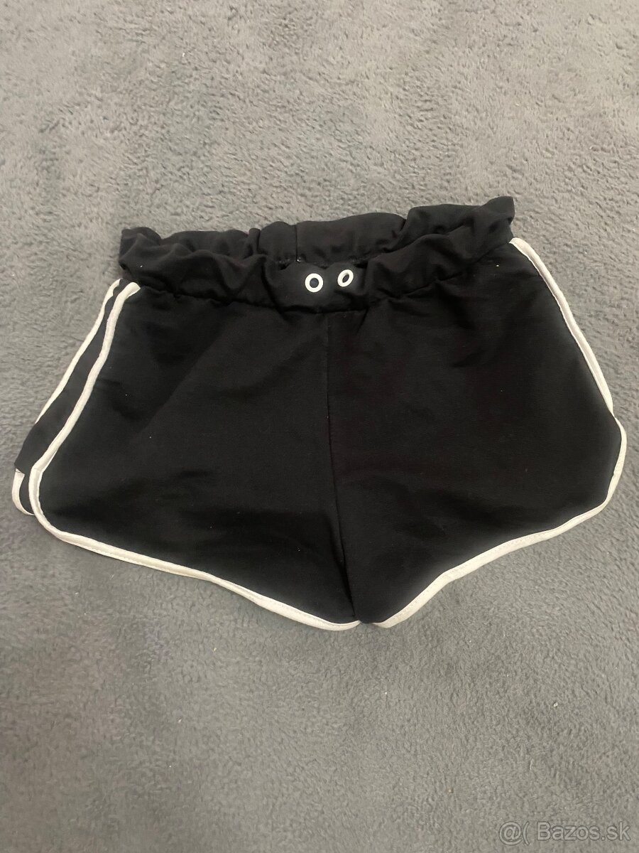 Kraťasy čiernobiele