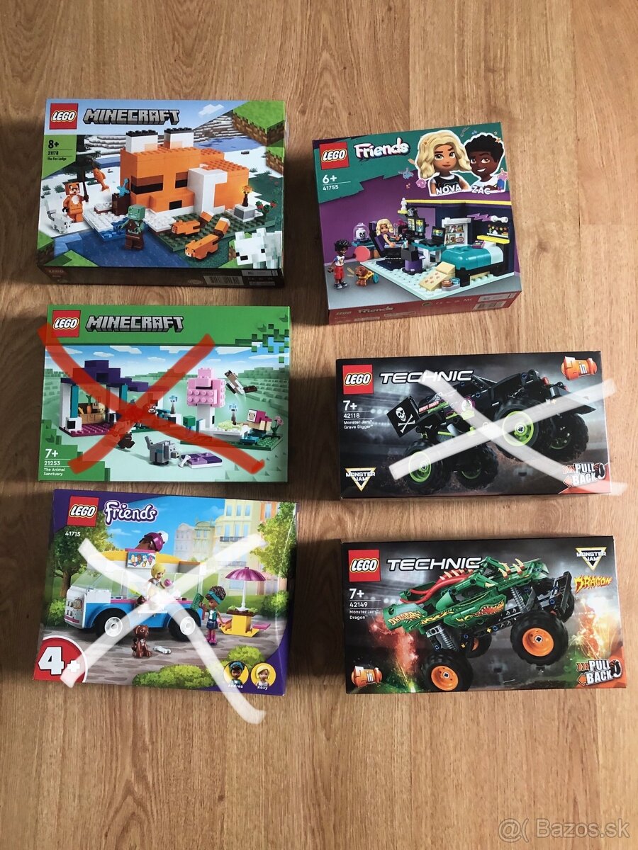Nové Lego- Minecraft, Friends, Technic