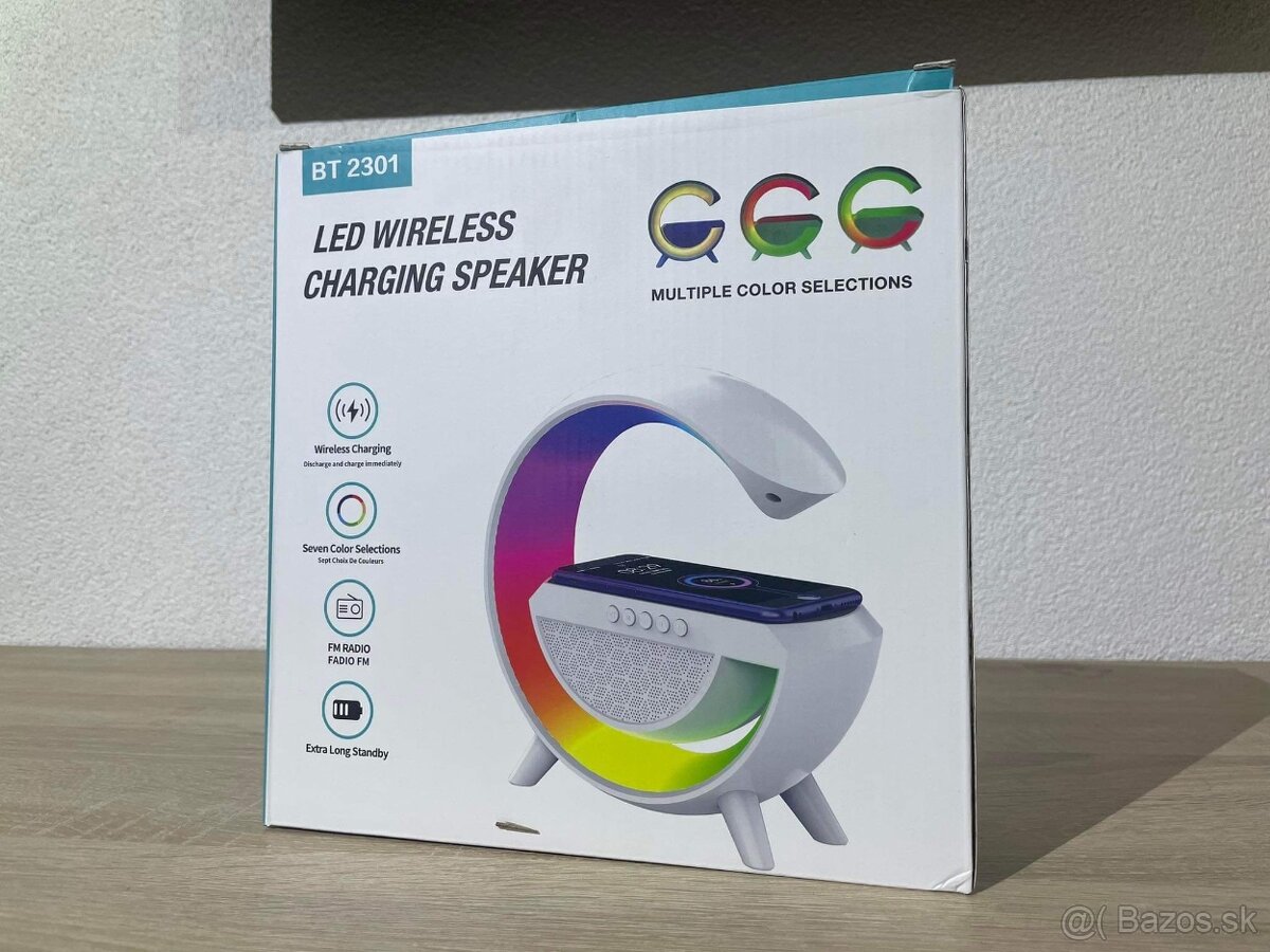 Bluetooth reproduktor s RGB LED lampou