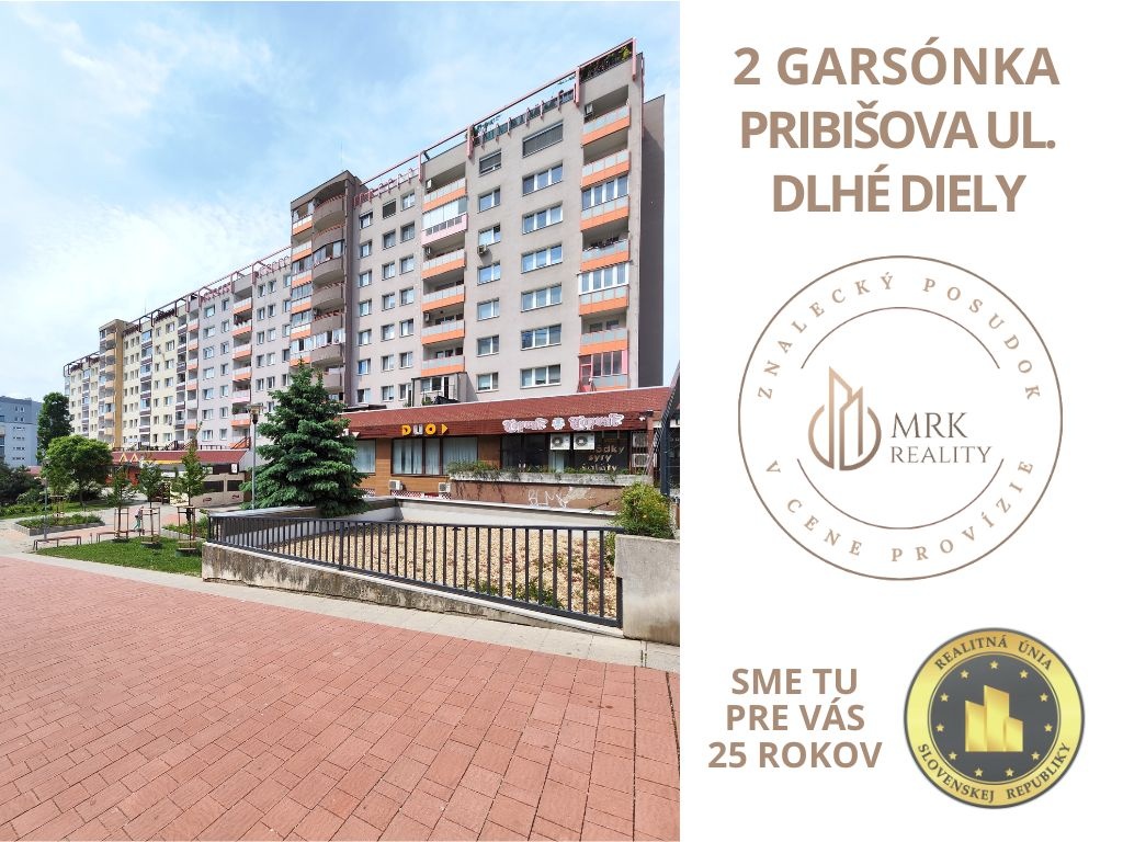 2 izbový byt s 2 loggiami na ulici Pribišova - Dlhé diely