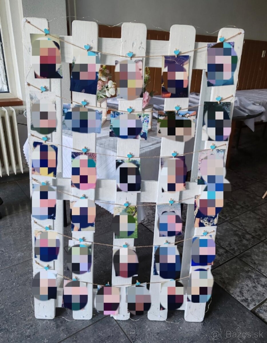 Predám bielu paletu so svetielkami