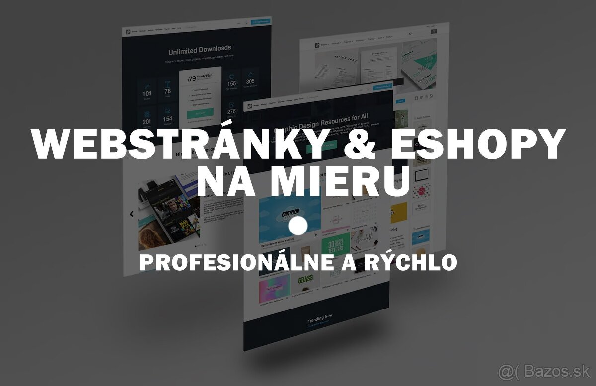 Webstránky & eshopy na mieru od 299€