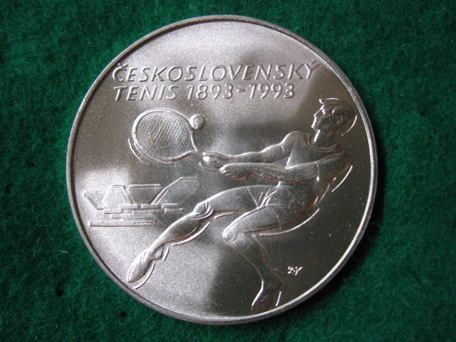 Strieborná 500 Kčs 1993 Tenis - TOP stav