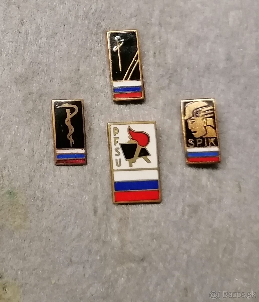 Odznak, odznaky- Slovenský štát. Staré športové odznaky.