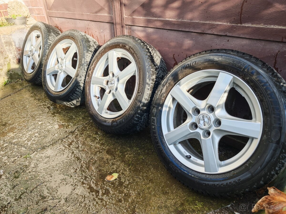 Enzo disky/elektróny R16 5x114.3 + zimné Michelin 205/55 R16