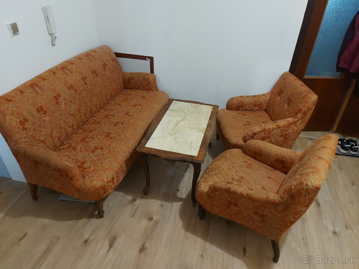 Gauč s 3 kreslami