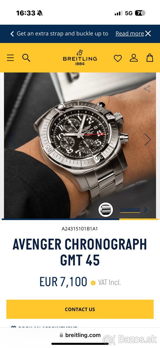 Breitling Avenger Chronograph GMT 45