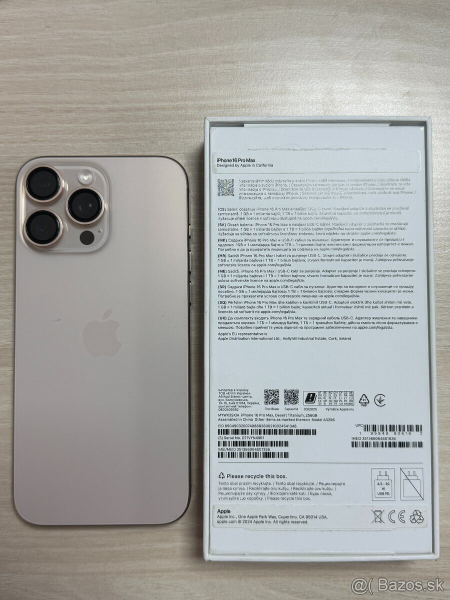 iphone 16 Pro Max predám Vymenim
