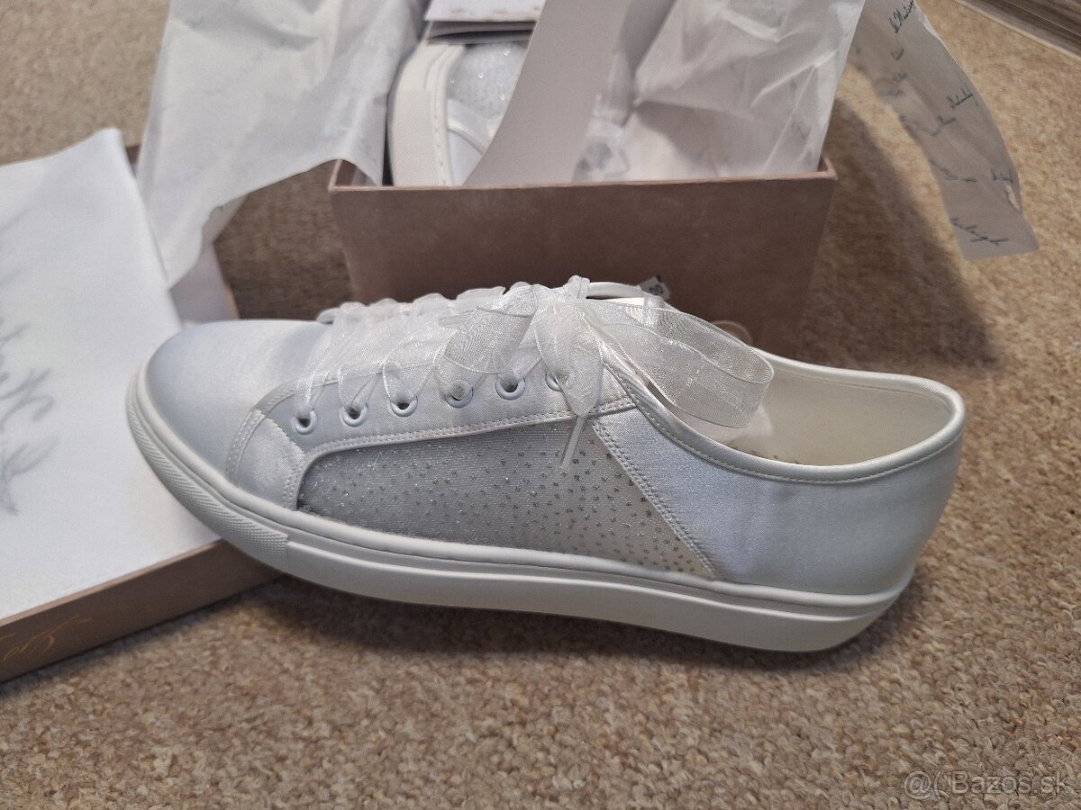 Svadobné tenisky veľ. 37,38