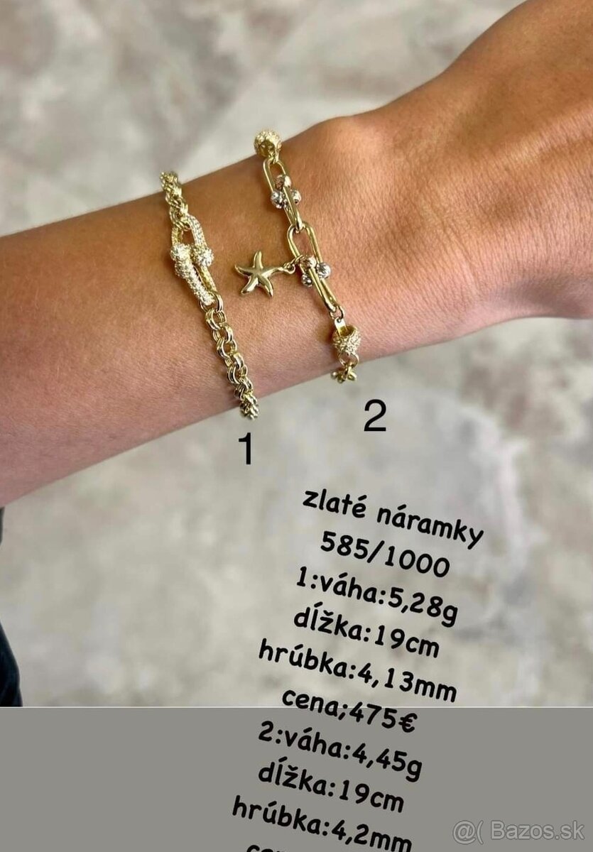 Zlatý náramok 585