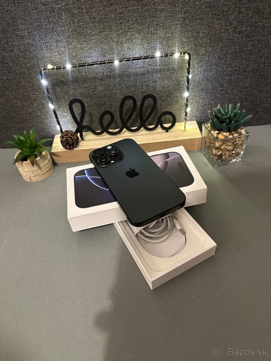 iPhone 16 Pro 256 Gb Všetko funguje, batéria na 99%