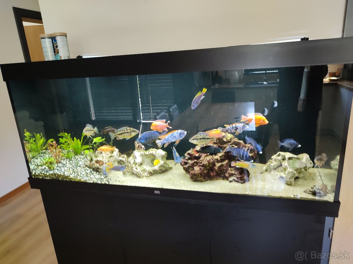 Akváriový set JUWEL Rio LED 450L čierny +skrinka