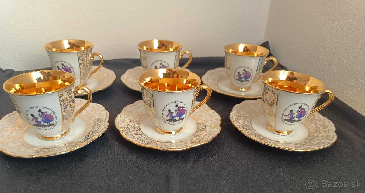 Karlovarský porcelán Rokoko zlatený