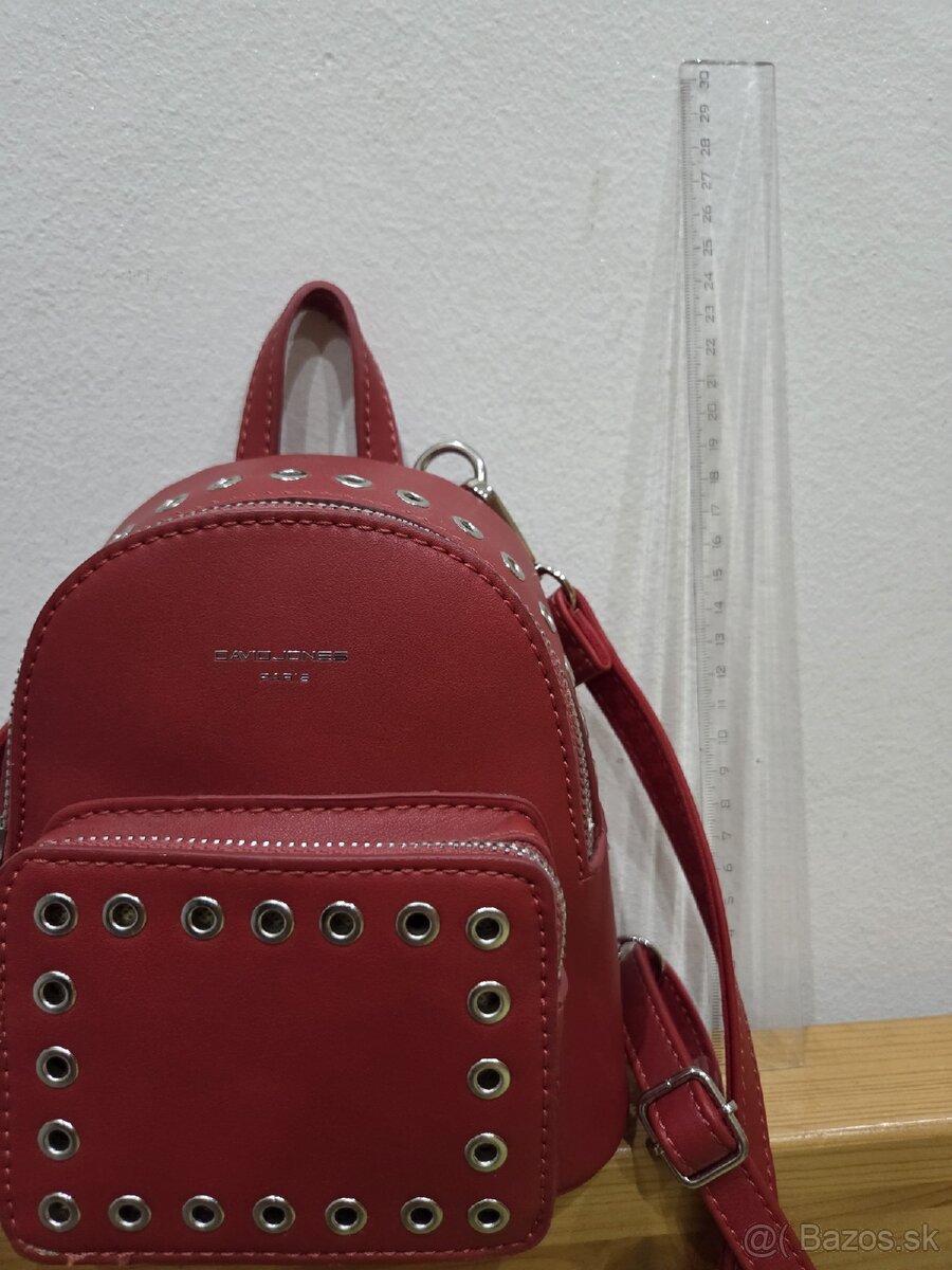 🎒 Mini batoh David Jones Paris – červený