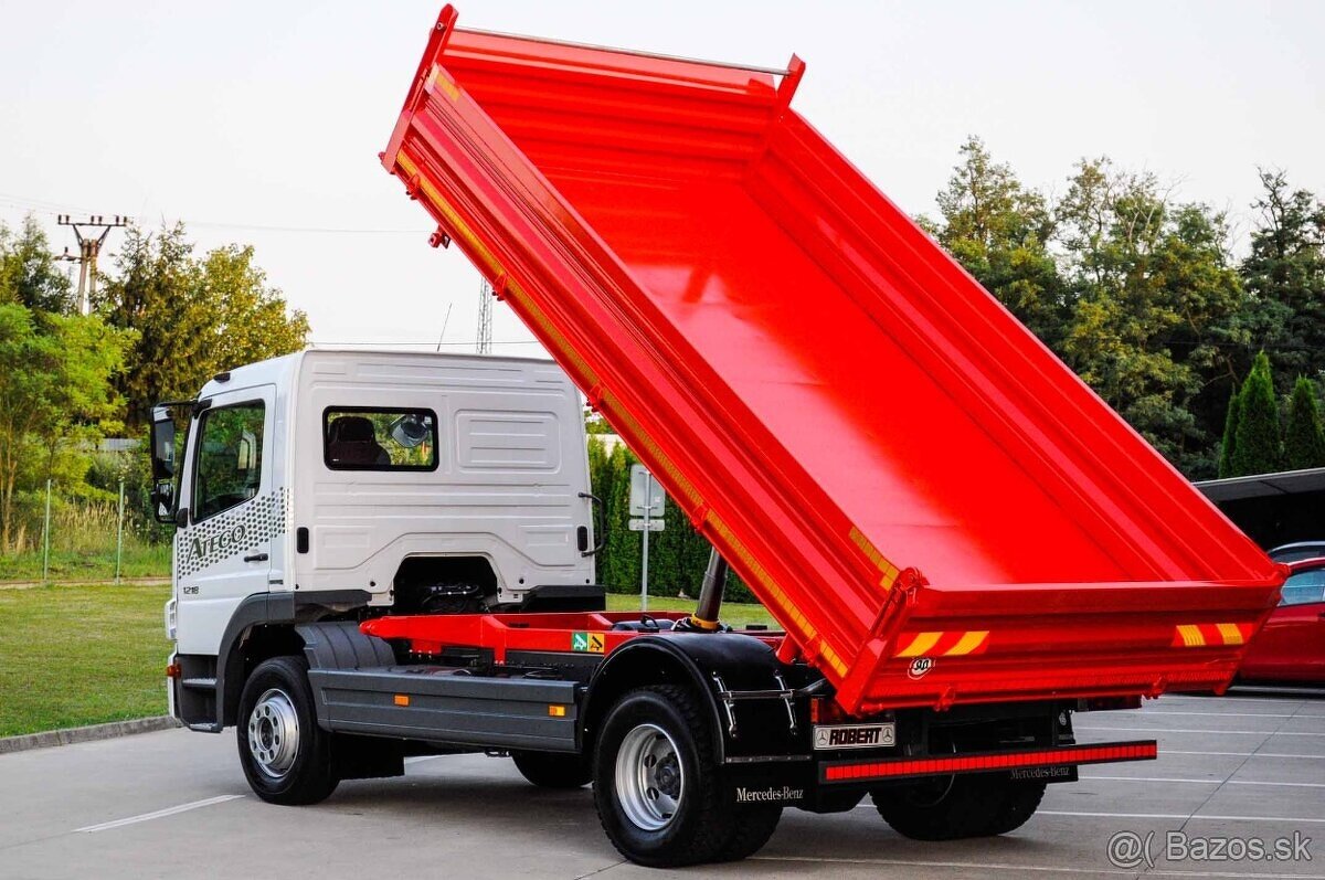 MERCEDES ATEGO 1218 TROJSTRANNÝ S3 SKLÁPAČ - VYKLÁPAČ EURO-5