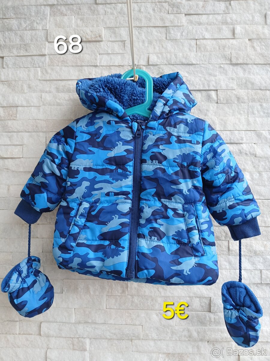 Chlapcenska zimna bunda 68 - dva druhy