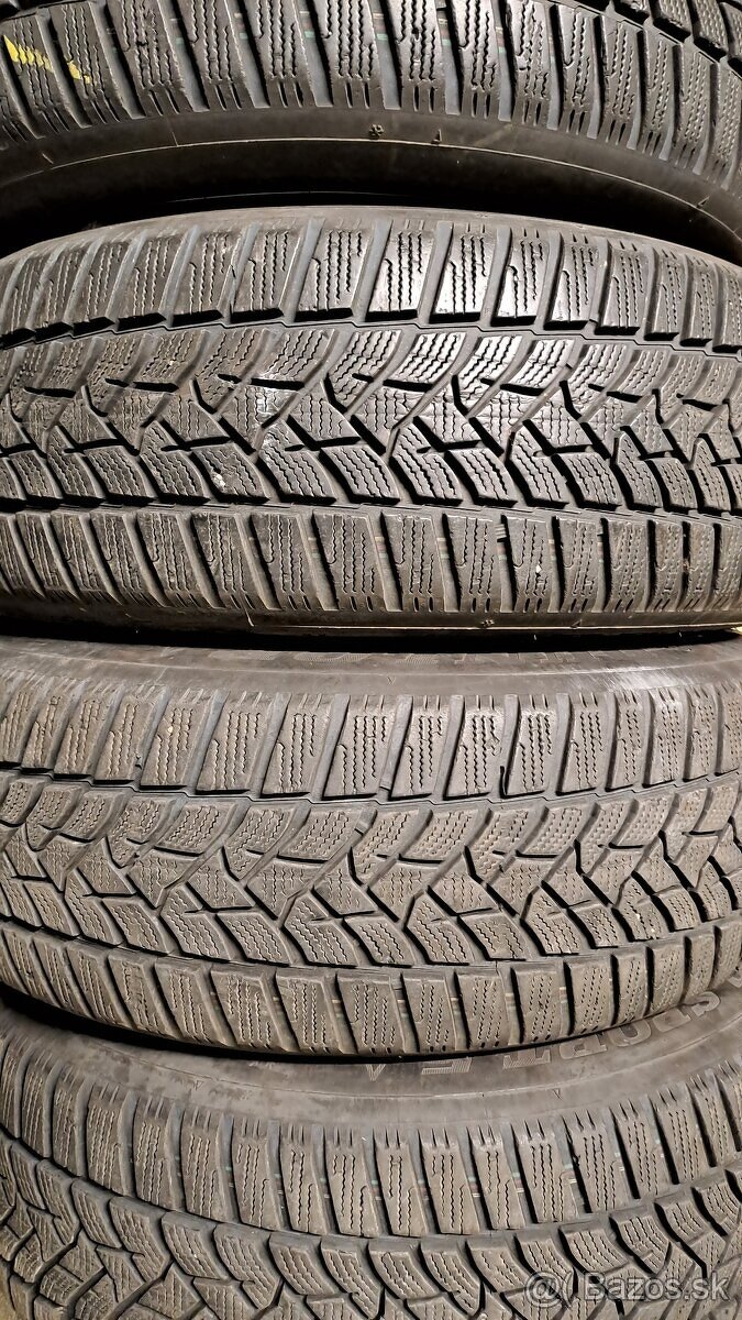 Predám 4ks jazdené zimné 205/60r16-92H Dunlop