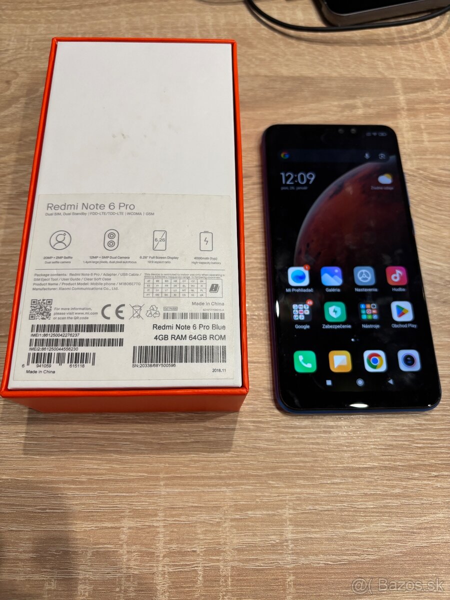 Xiaomi Redmi note 6 Pro vyborny stav