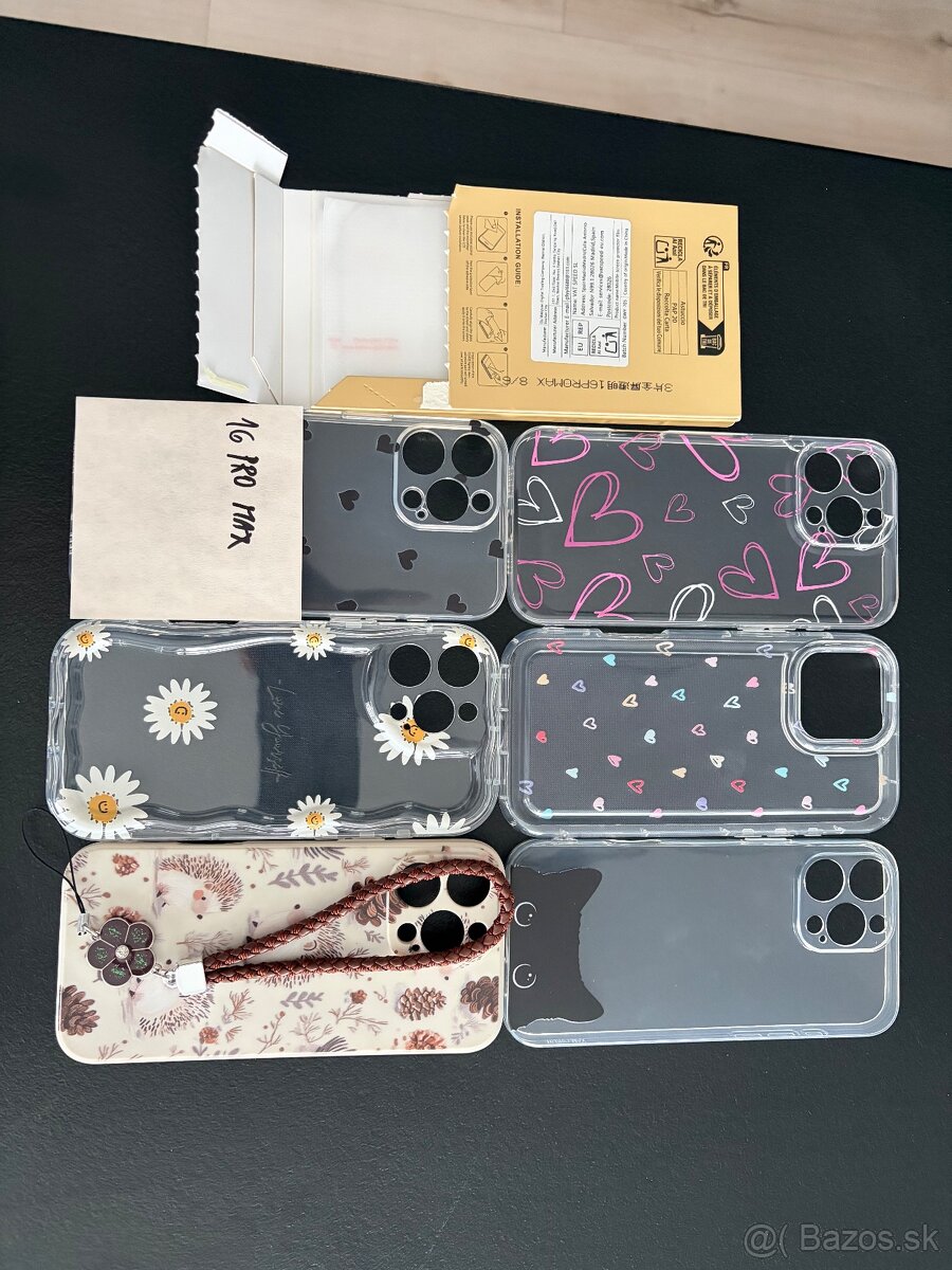 Darujem obaly na Iphone 14 Pro Max a 16 Pro Max