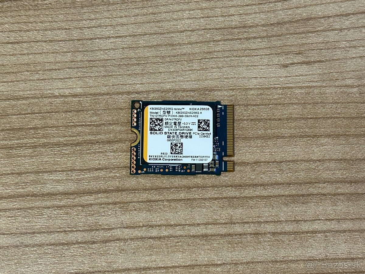 KIOXIA M.2 2230 NVME SSD 256GB