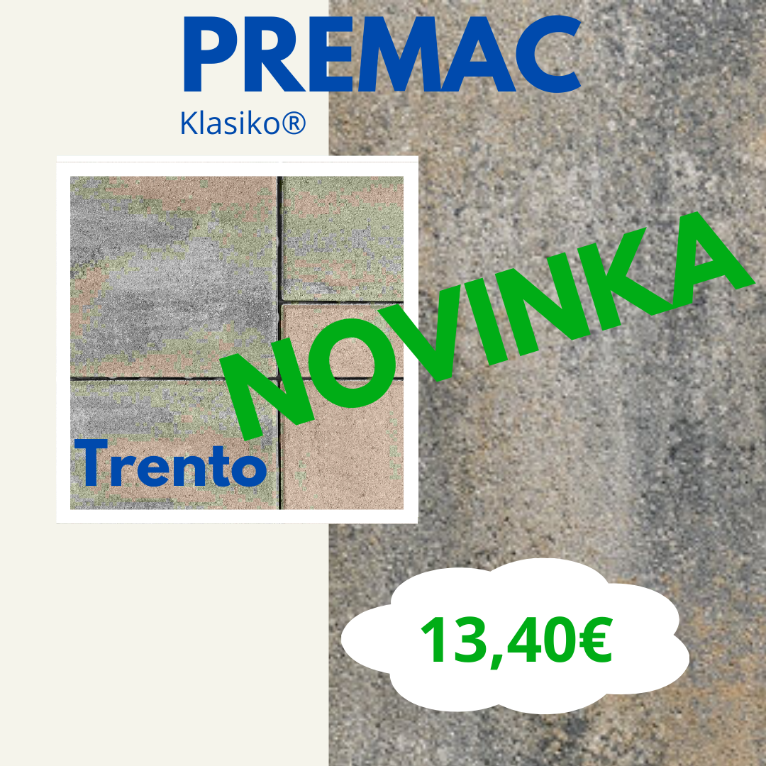 Predám zámkovú dlažbu PREMAC CLASIKO KOMBI FORMAT 6 cm