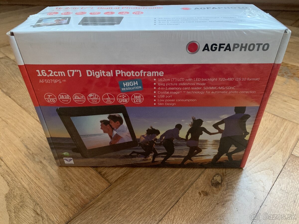 Predám digitálny fororámi AgfaPhoto 7" (16,2cm) AF5079PS HR