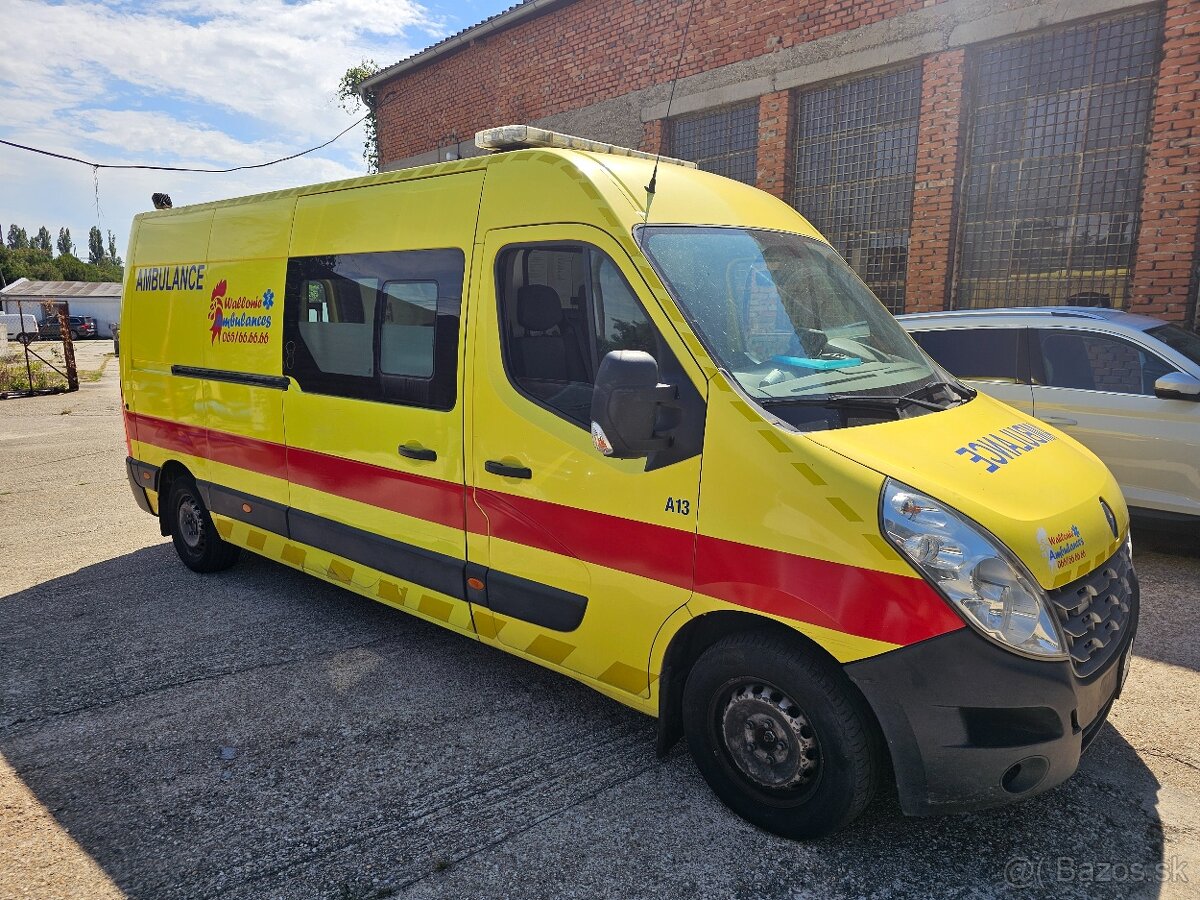 Sanitka Renault Master 2.3dCi, 6000€ preinvestovanych