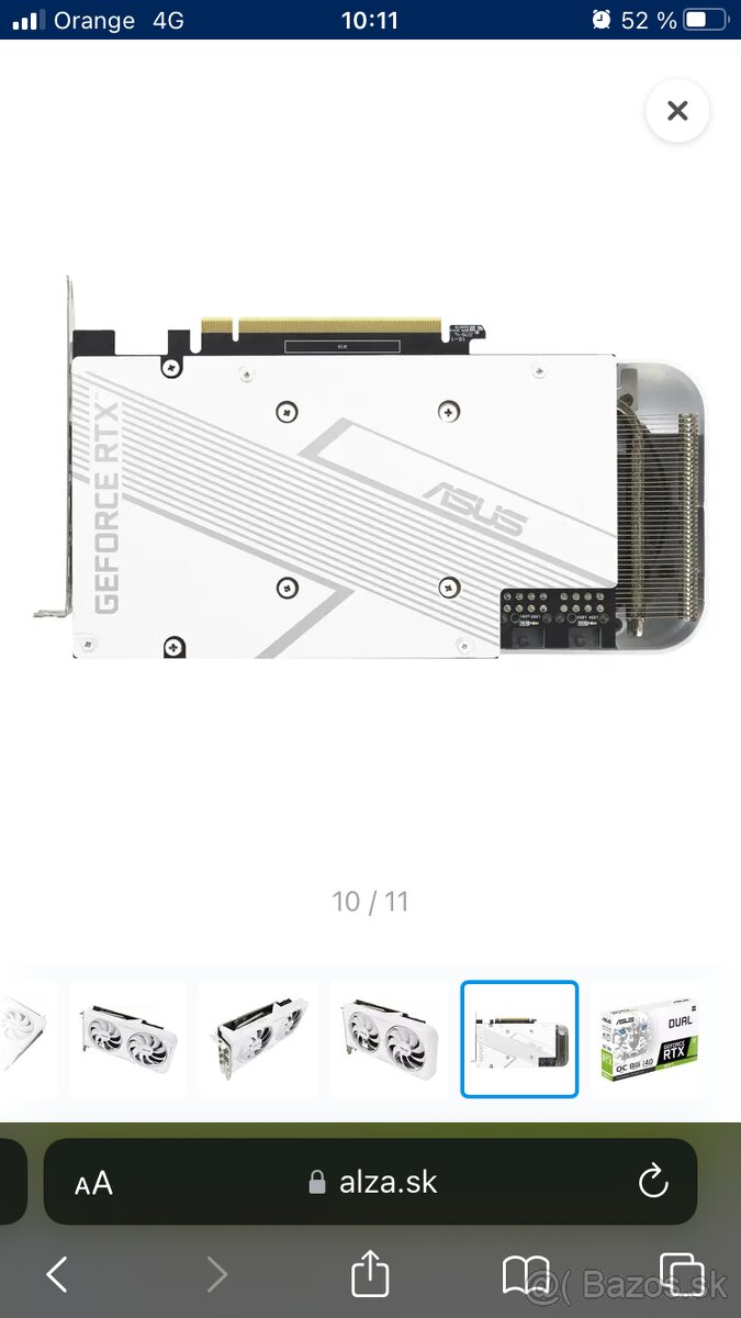 Predam RTX 3060 Ti Gddr6X OC 8GB biela