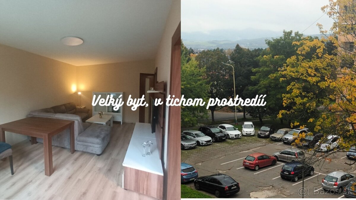 Prenájom Veľkometrážny 3,5.izbový byt, výnimočná dispozíc