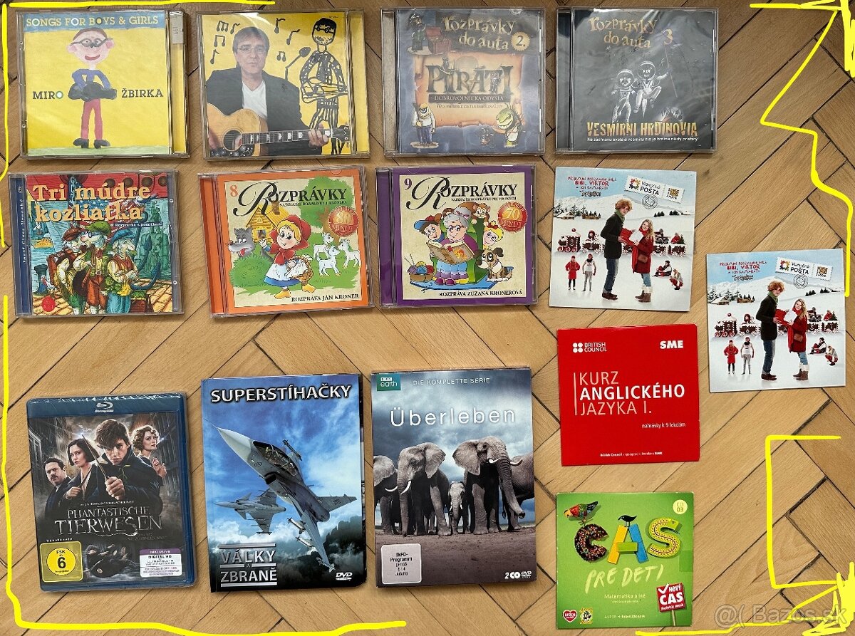 DVD a CD pre deti
