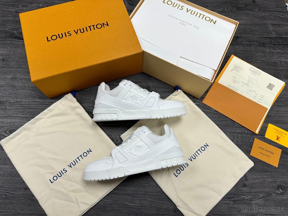 Louis Vuitton tenisky white komplet balenie
