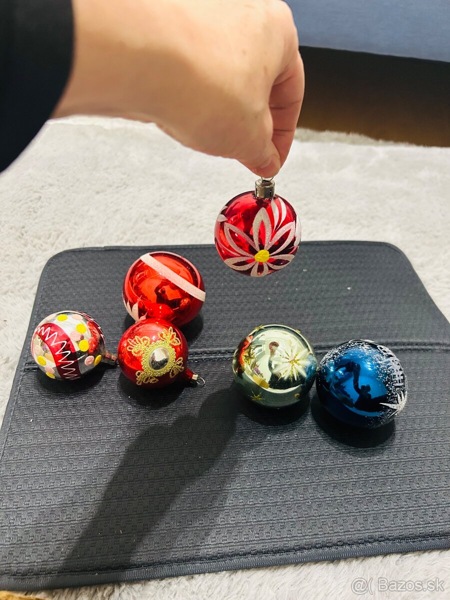 Retro vianočné gule