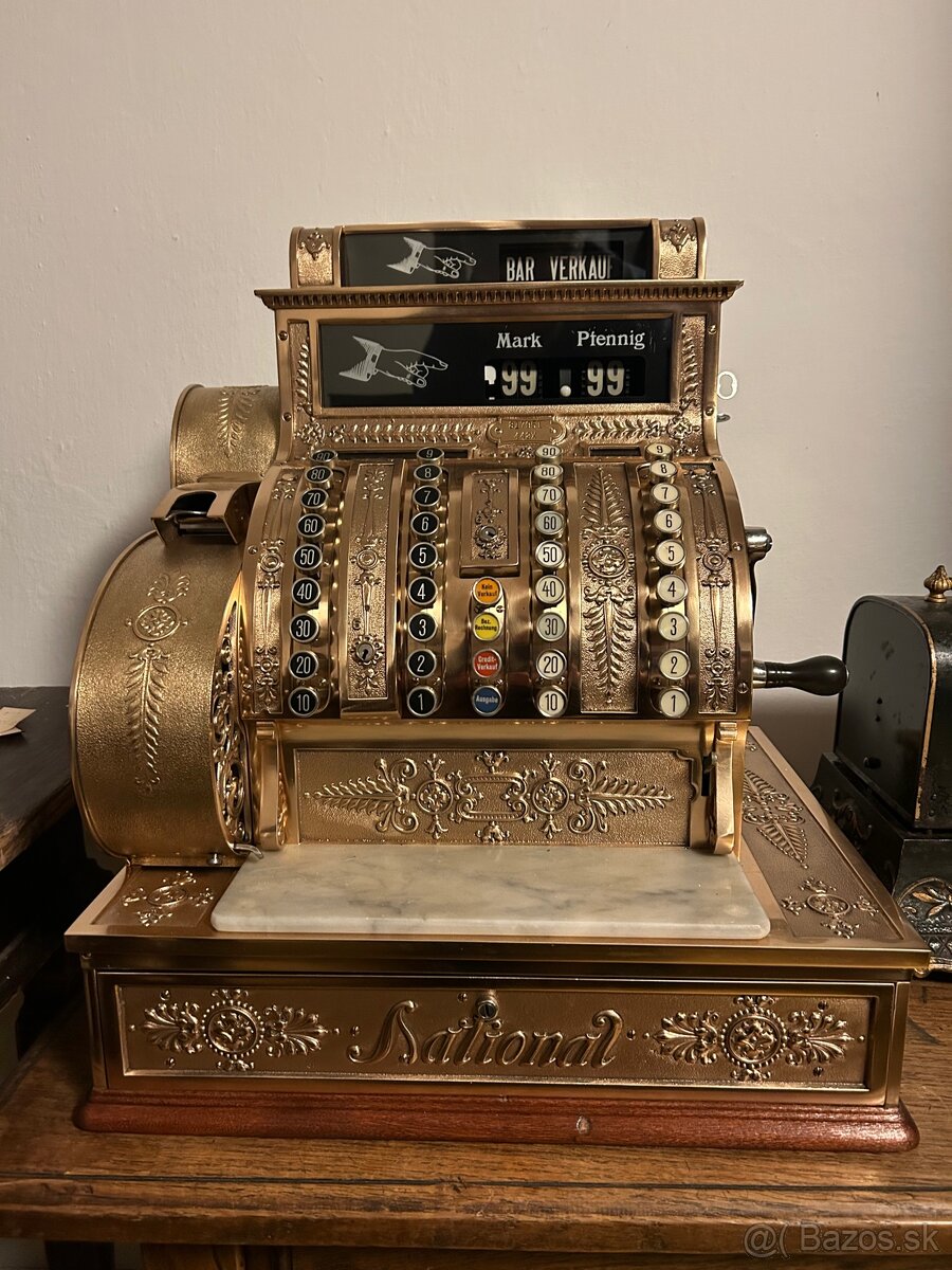 Predám starožitnú pokladnicu NCR-rok 1910