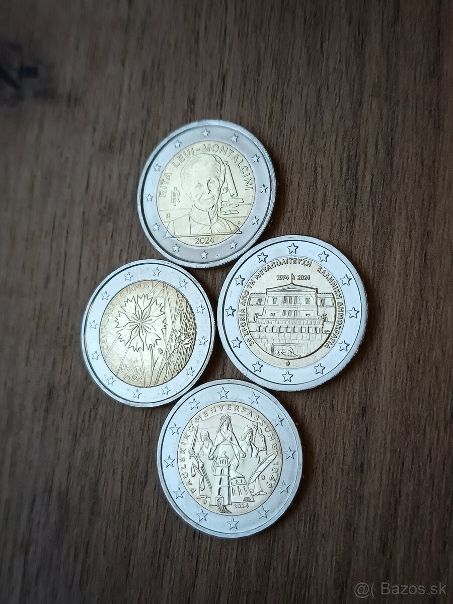 2€ euro pamätné mince,UNC,euro 10