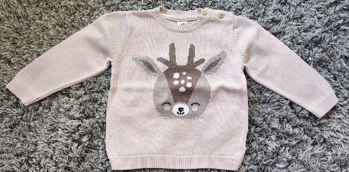 Dievčenský pletený pulóver