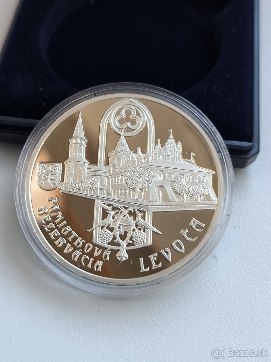 Strieborná minca - 20 euro - Levoča PROOF -
