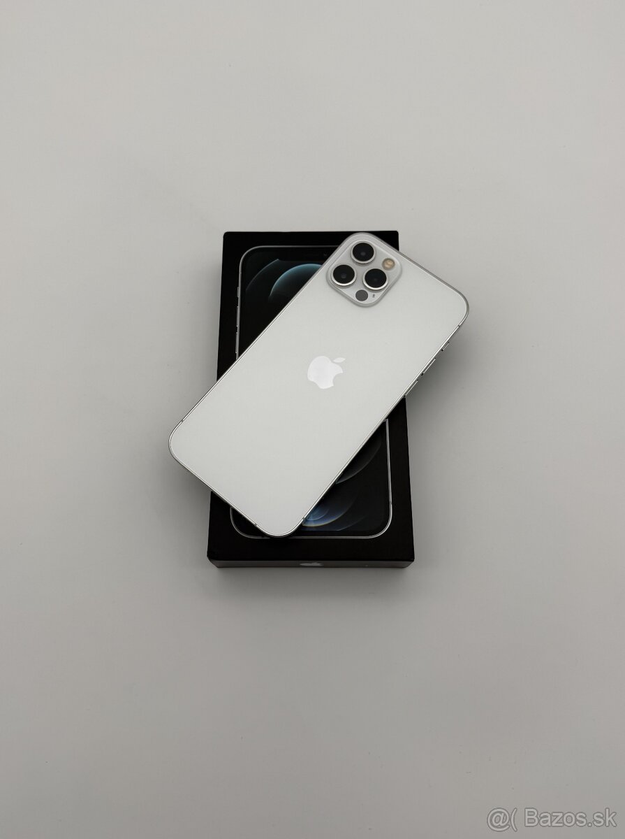 iPhone 12 Pro 128GB Silver (99% Batéria) + ZÁRUKA