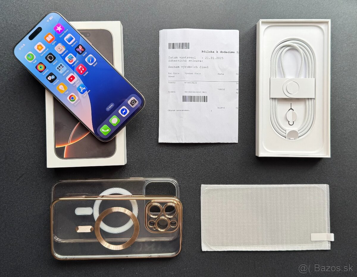 Vyměním Apple iPhone 16 Pro Max / 256 GB / V záruce do 1/27.