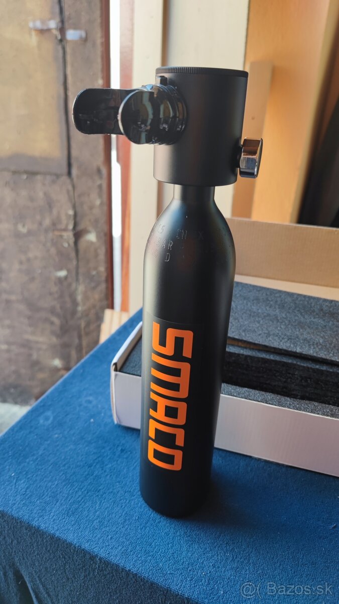 Scuba SMACO flaša,0.7L+respir.,8-15min,tesnenia