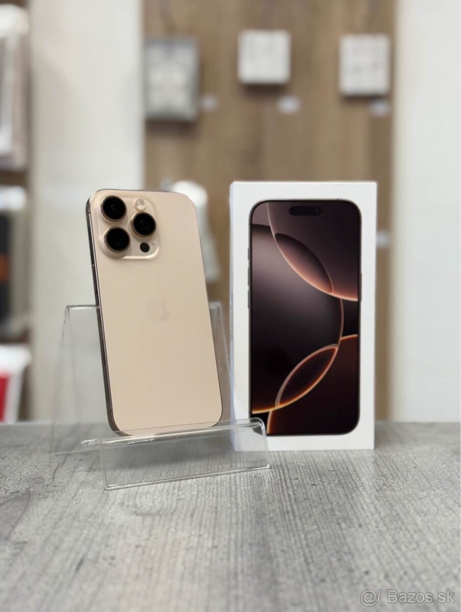 100% BATÉRIA - Apple iPhone 16 Pro 128GB Desert Titanium