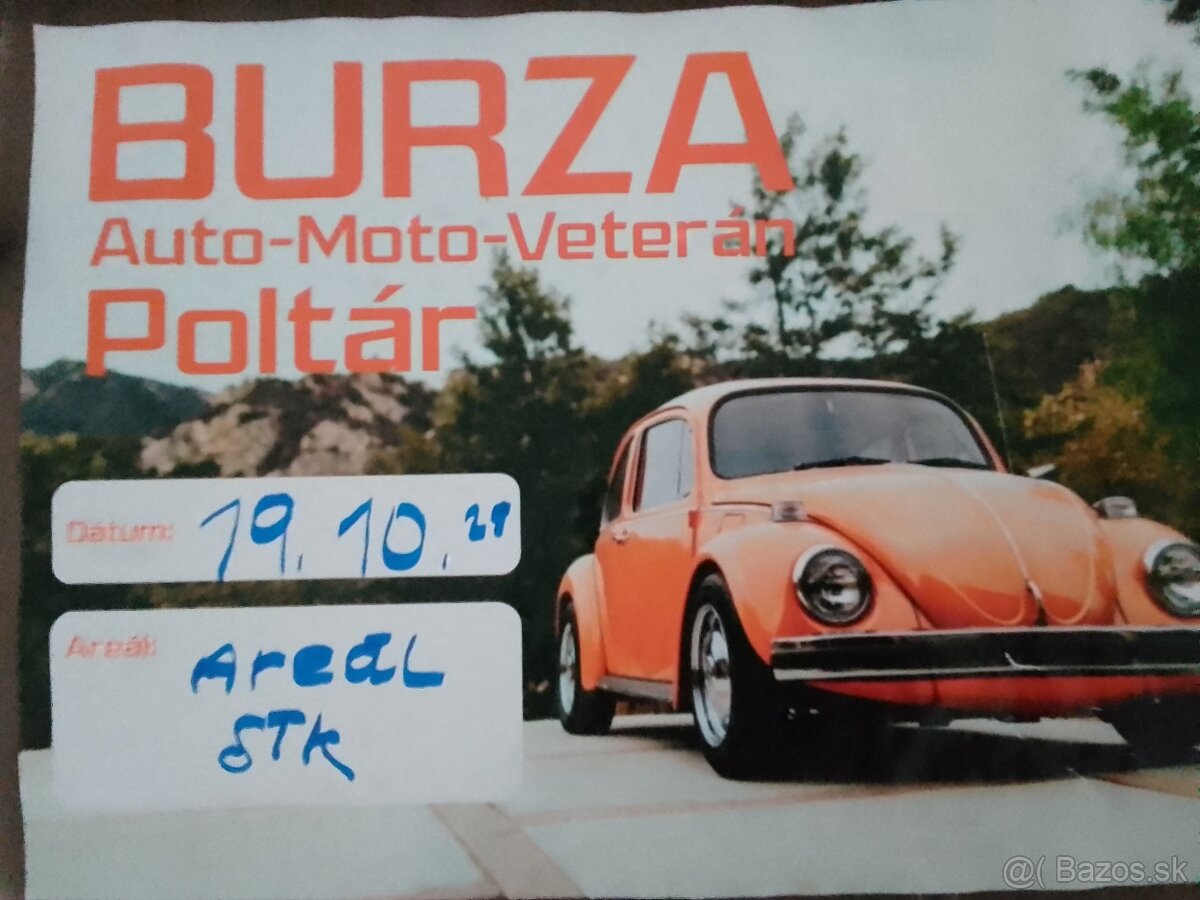 Burza Poltár 19.10.25 starožitnosti.veterany.auto moto.atd