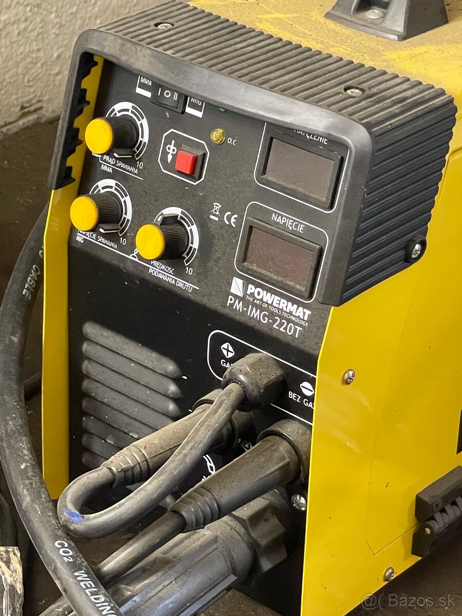 Predám zváračku CO2 Powermat PM-IMG-220T s fľašou CO₂