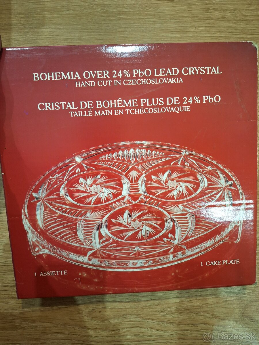 Retro krištáľ podnos