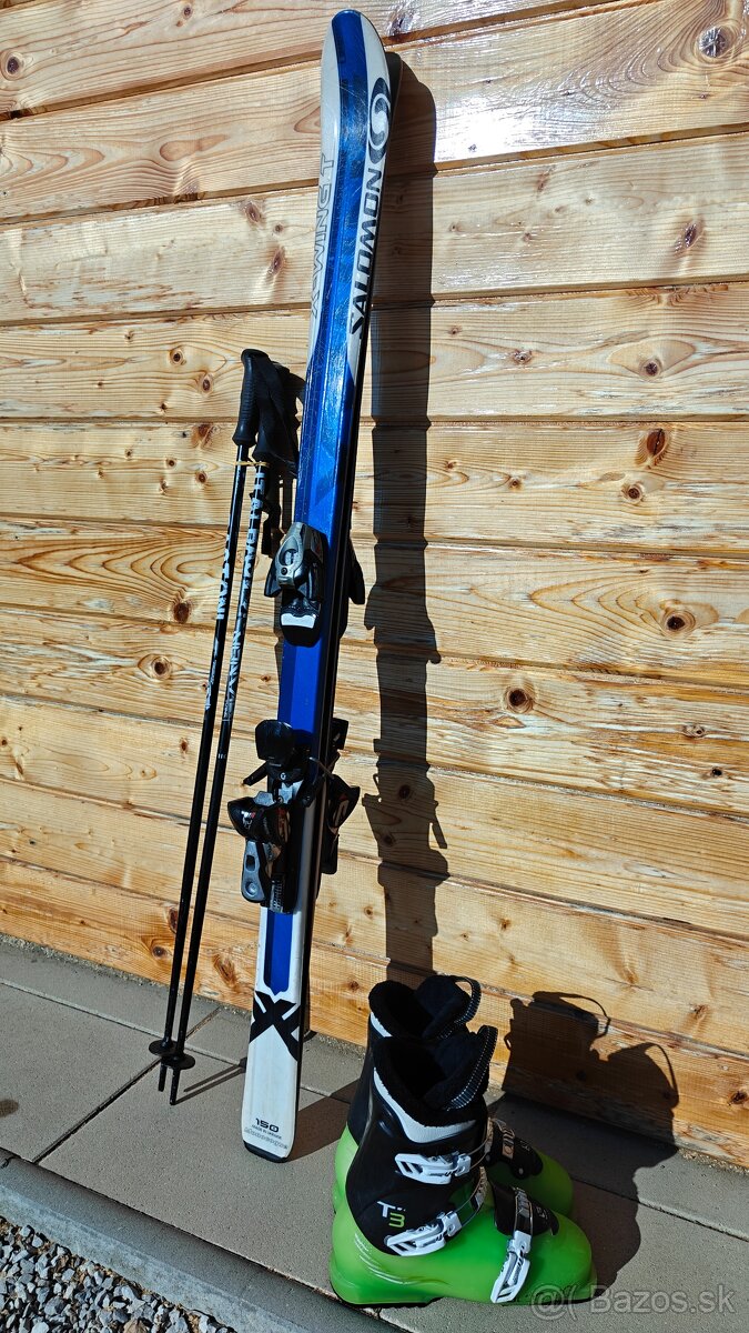 LYŽE SALOMON X-WING 150CM + SALOMON T3 25CM