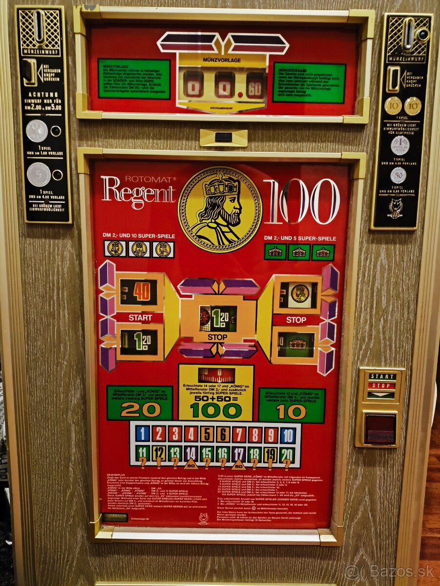 Výherný hraci automat- 50 ročný