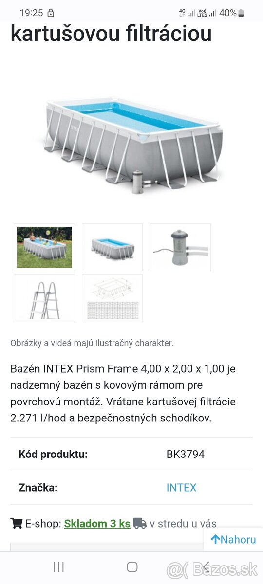 Intex Prism Frame 4x2x1