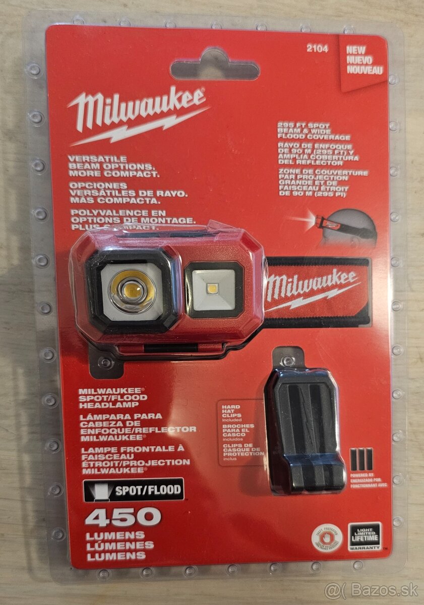 Milwaukee čelovka 450 lumenov
