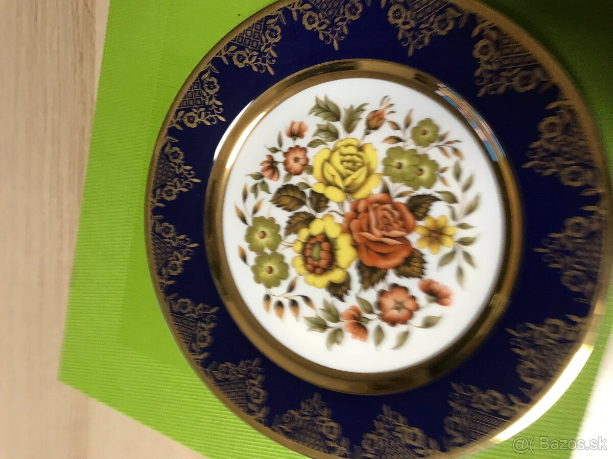 Tanier zlátený porcelánový Bohemia