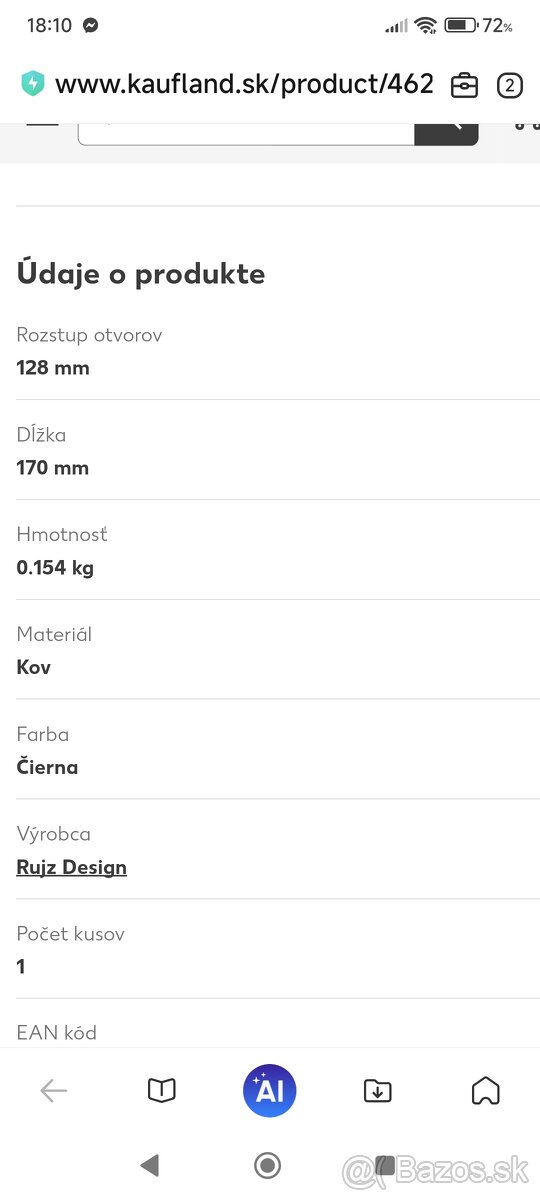Úchytky kuchynské