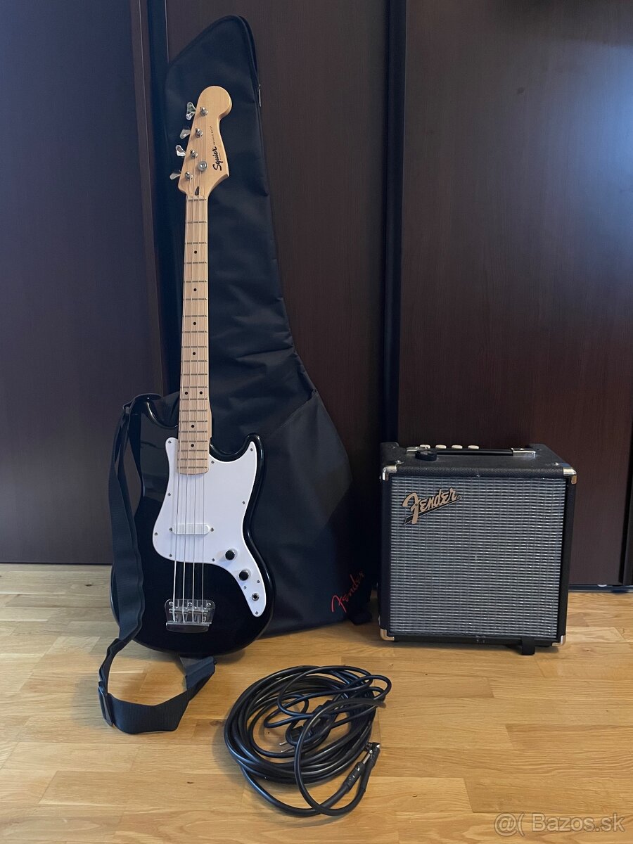 PREDÁM SET elektrickú basgitaru Fender + kombo Fender Rumble